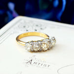 2.60ct Vintage Five Stone Diamond Ring