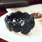 Antique Gothic Victorian Horn Bracelet