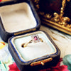 Sweetheart Vintage Ruby & Diamond Ring