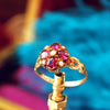 Romantic Date 1880 Pink Paste & Seed Pearl Ring