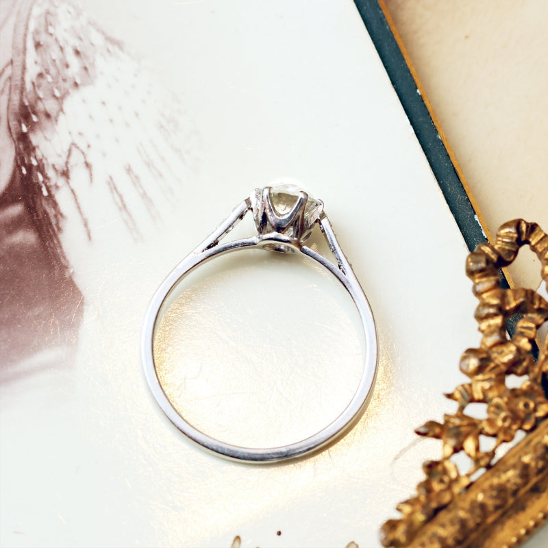 Fine Vintage Diamond Solitaire Engagement Ring