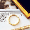 Date 1947 (Size M/6.25) 9ct Gold Hand Engraved Wedding Ring