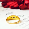 Date 1905 18ct Gold Gypsy Set Diamond Band Ring