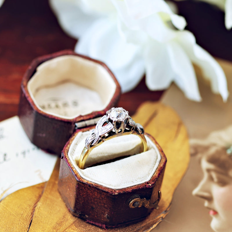 Dear Heart! Vintage Diamond Engagement Ring