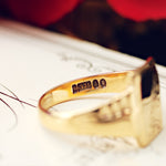 Vintage Date 1957 9ct Gold Signet Ring