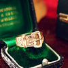 Victorian Style Vintage 9ct Gold Men's Buckle Ring