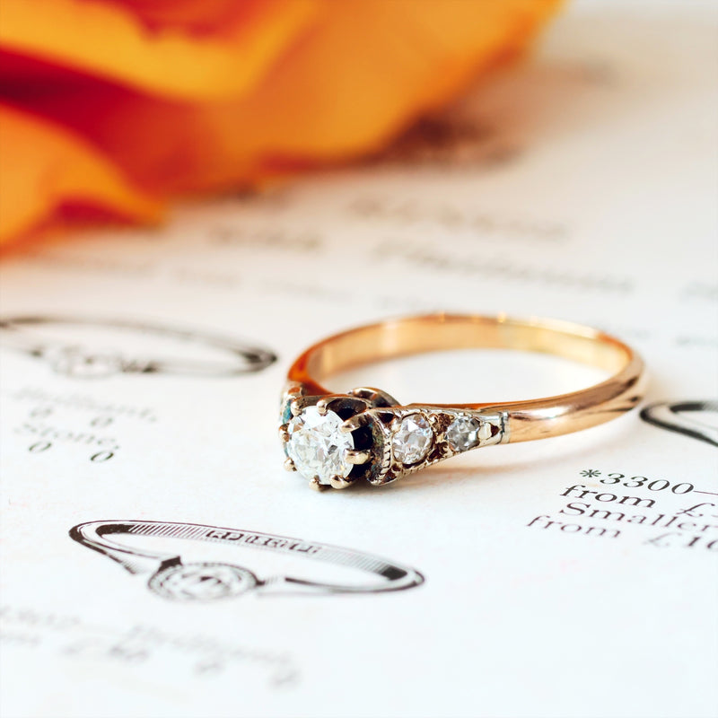 Circa 1920's Vintage Diamond Engagement Ring