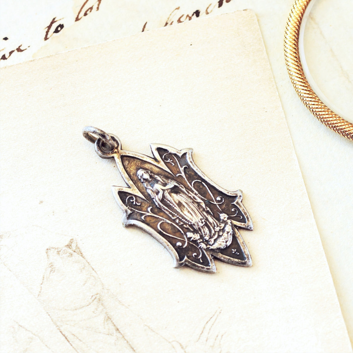 Antique Lourdes Souvenir Charm
