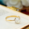 Awesome 1.35ct Mine Cut Diamond Engagement Ring