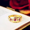 Antique 18ct Gold Ruby & Diamond Ring