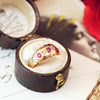 Antique Date 1907 Ruby & Diamond Gypsy Ring