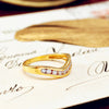 Contemporary Diamond 'Wave' Wedding Band Ring