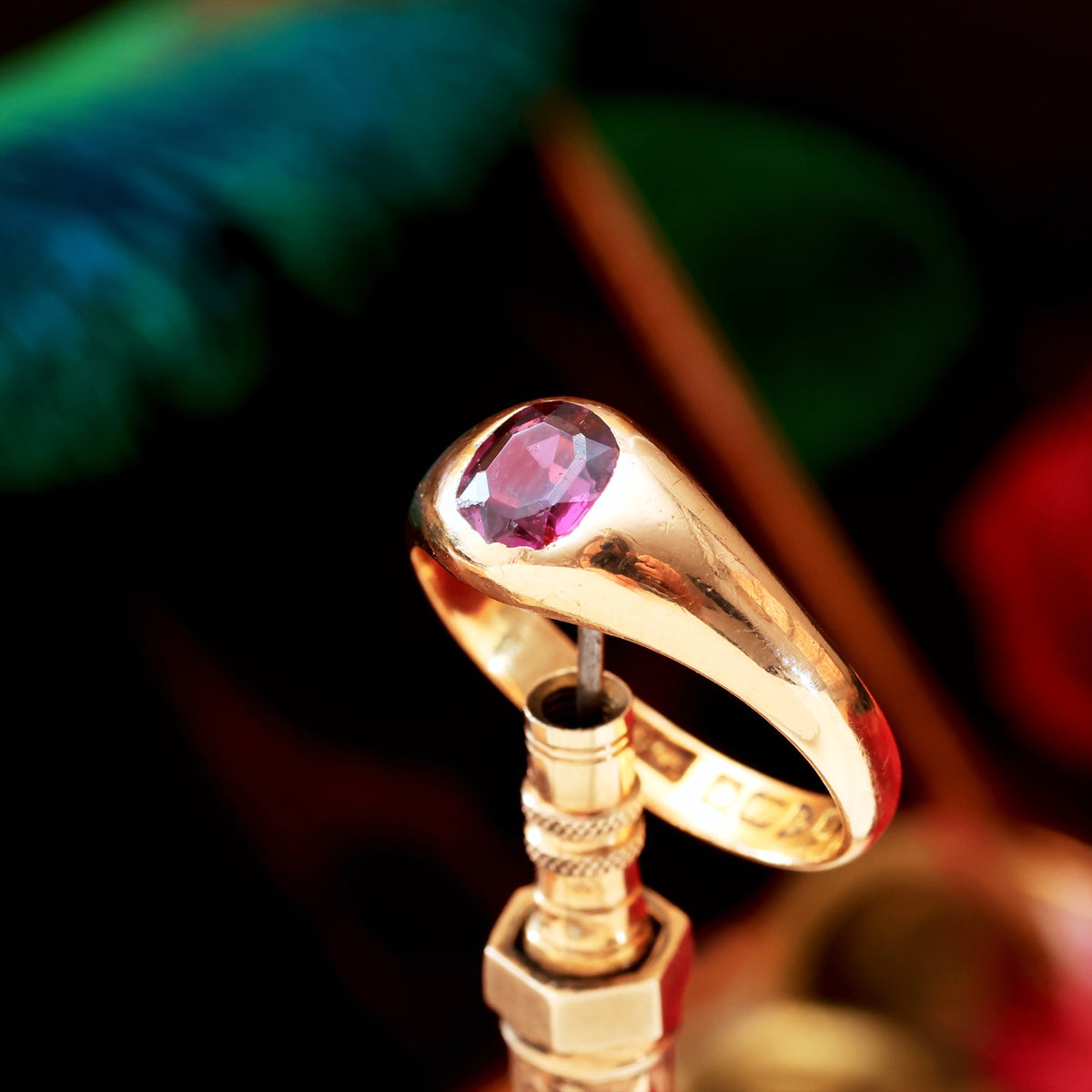 Antique Date 1902 Natural Ruby Ring