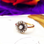Perennial Beauty! Antique Daisy Diamond Cluster Ring