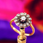 Perennial Beauty! Antique Daisy Diamond Cluster Ring