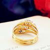 Date 1898 Tricolour Jubilee Diamond, Sapphire & Ruby Ring