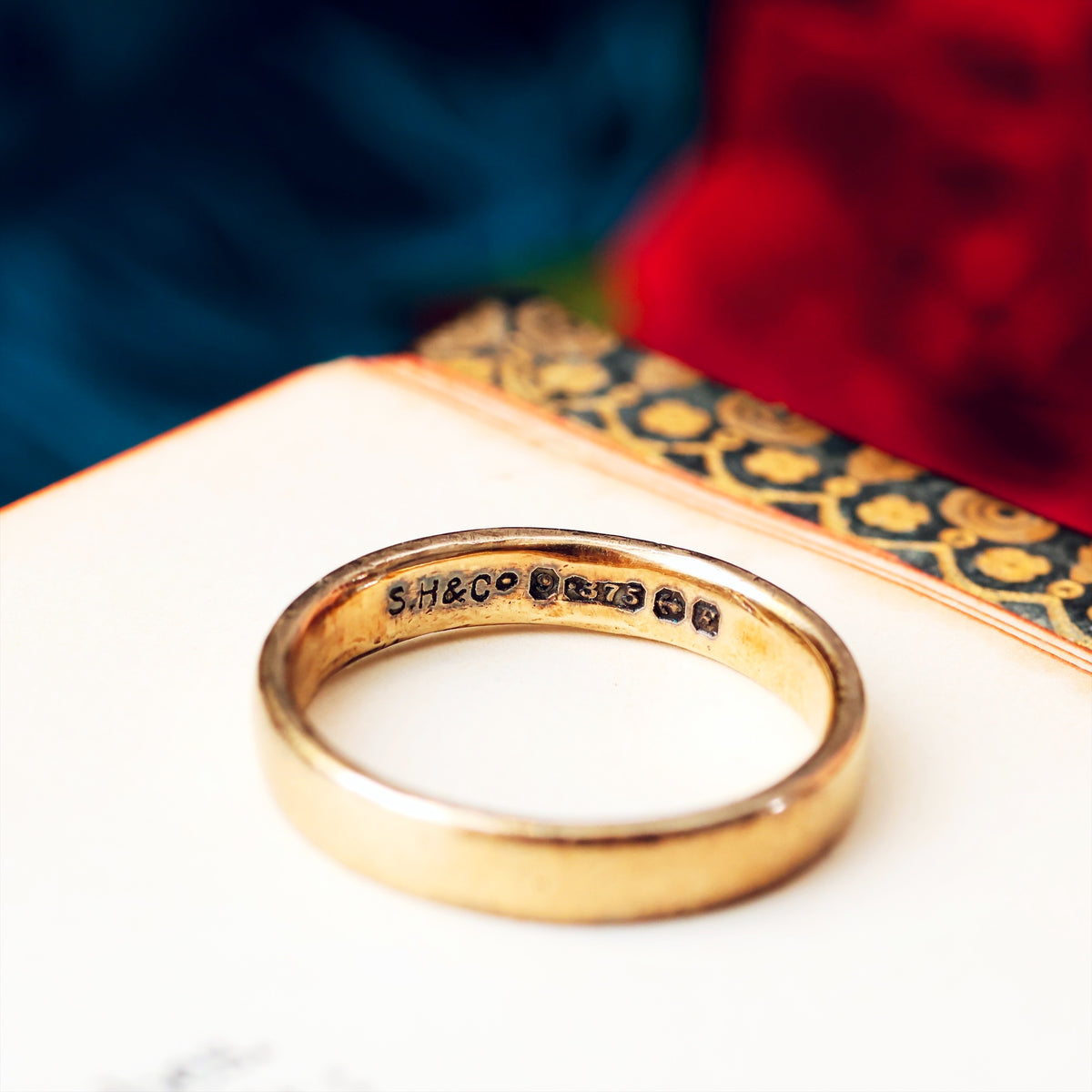 Vintage Date 1955 9ct Gold Wedding Ring