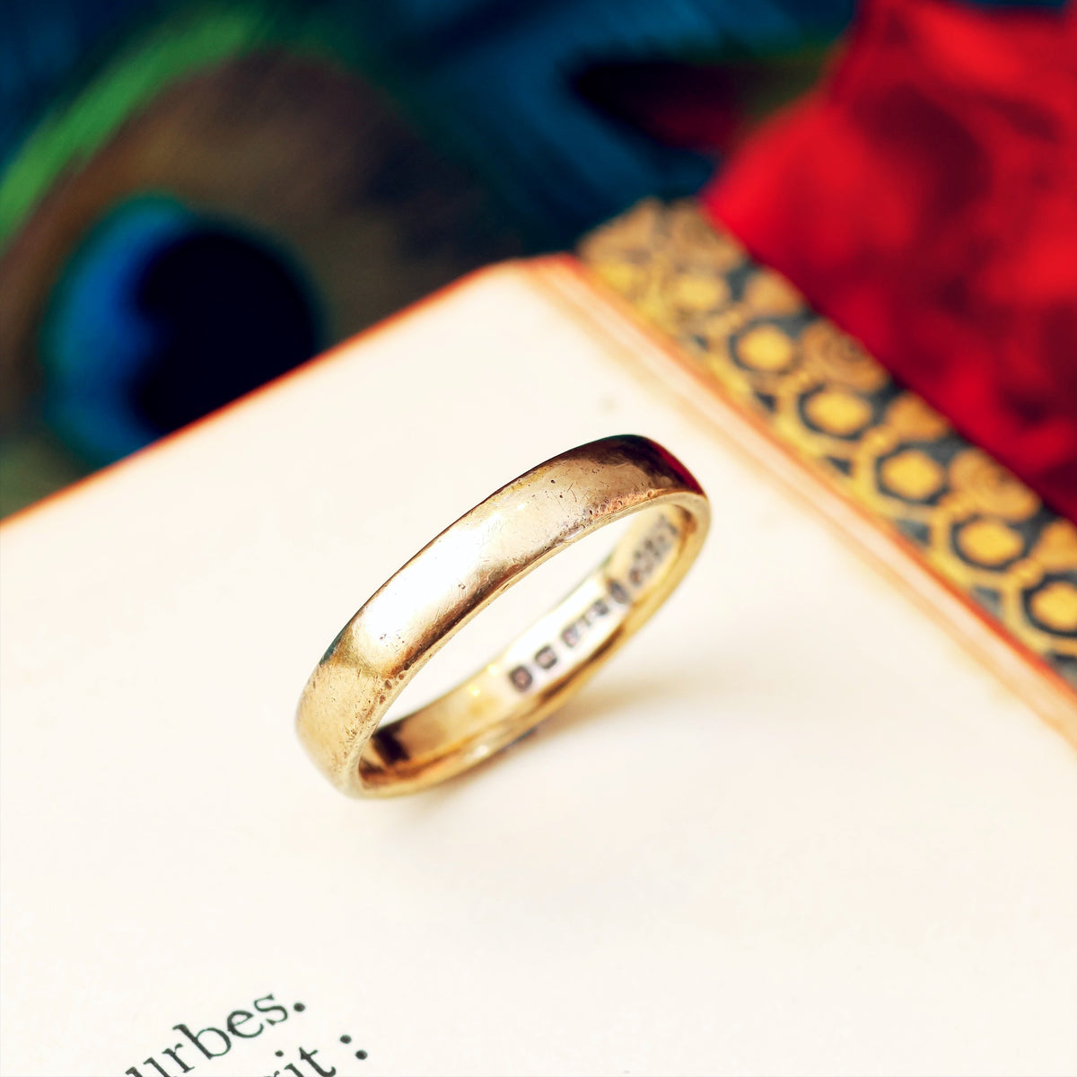Vintage Date 1955 9ct Gold Wedding Ring