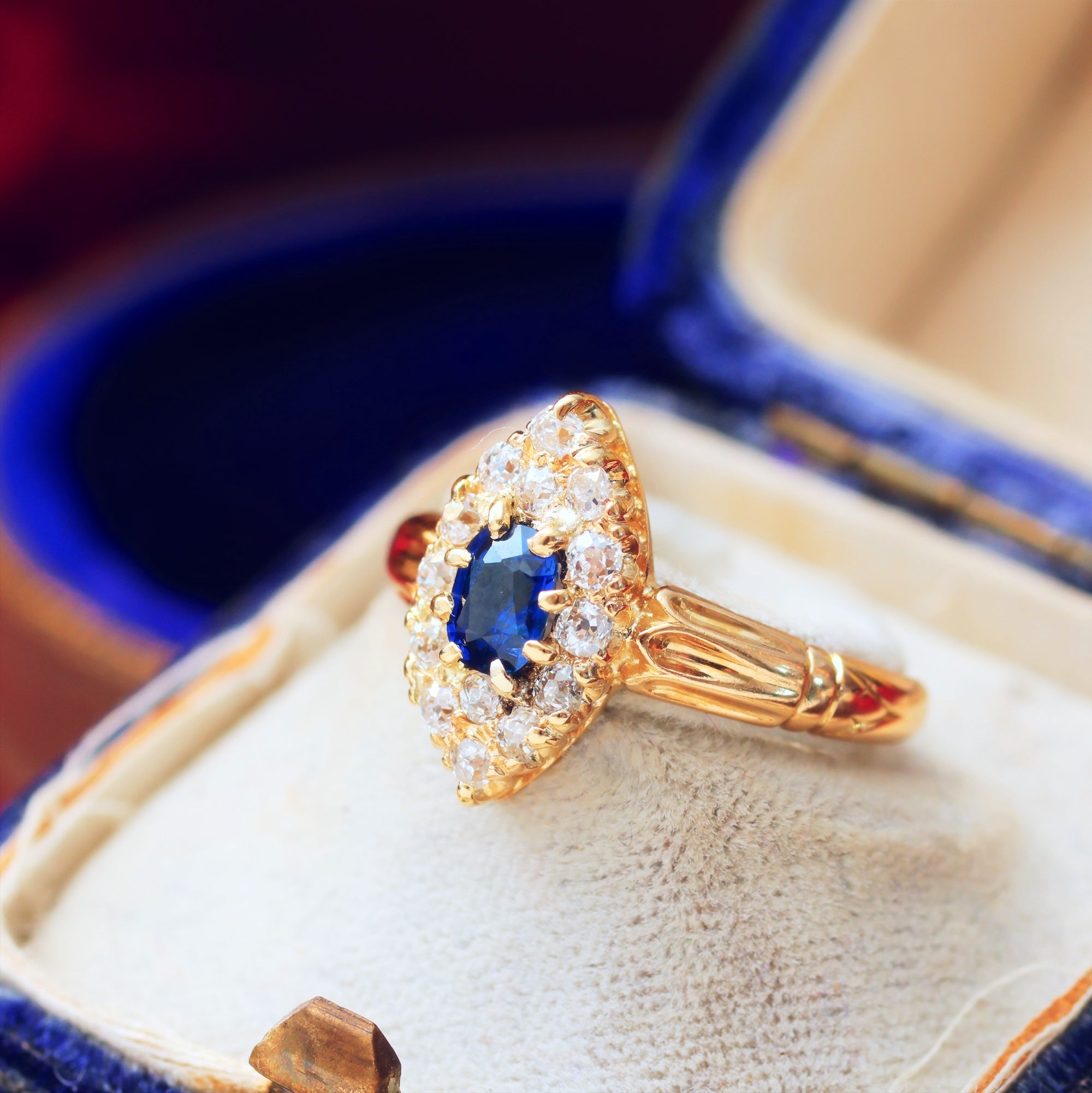 Navette diamond ring on sale