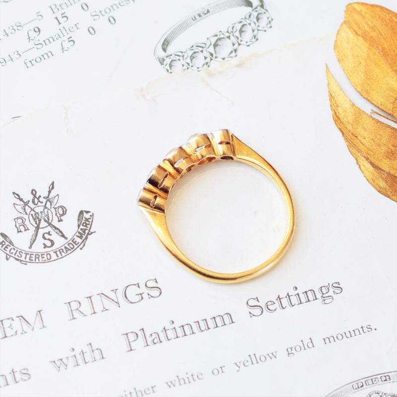 Dreamsome Antique Edwardian Diamond Engagement Ring