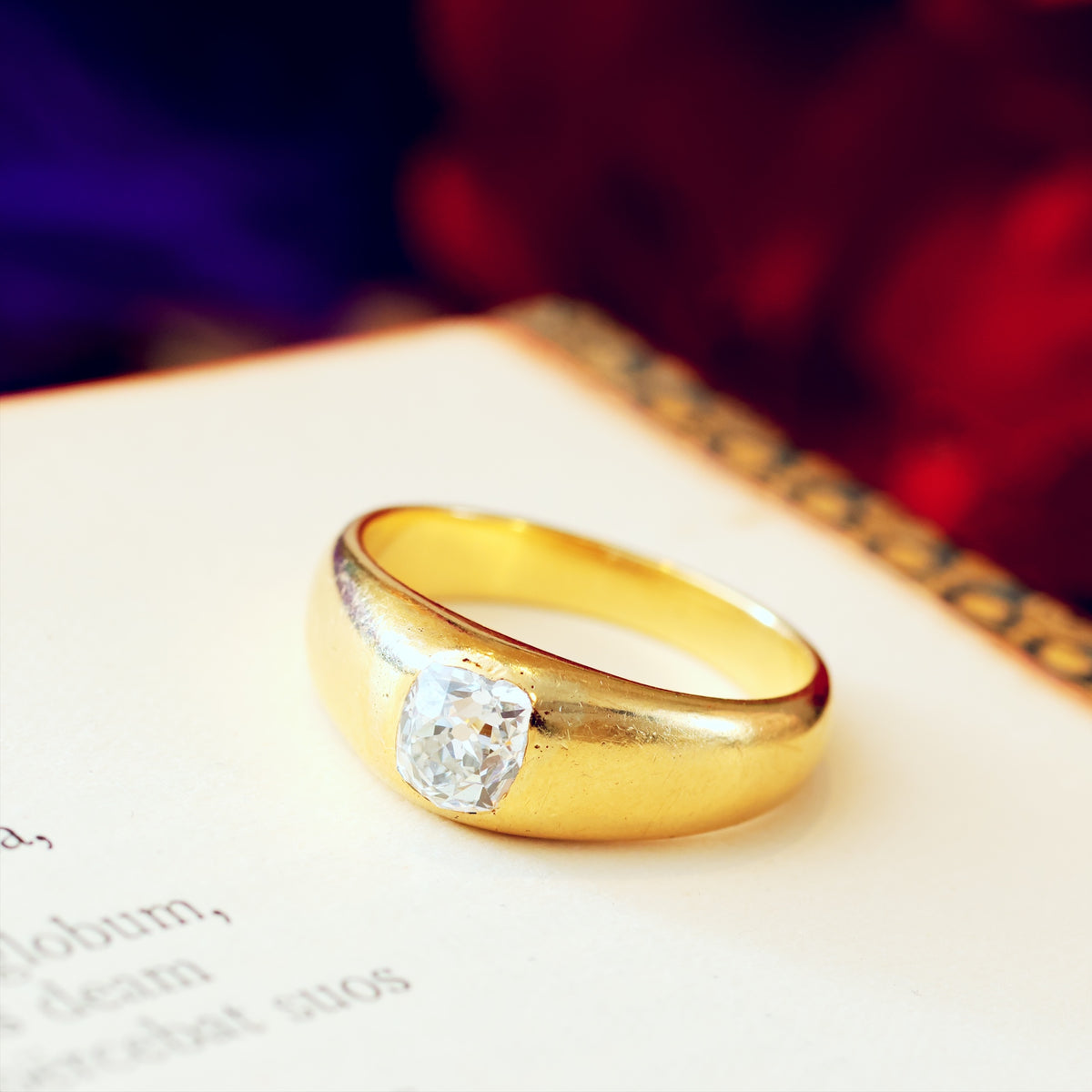 Historical Unisex Victorian Diamond Engagement Ring