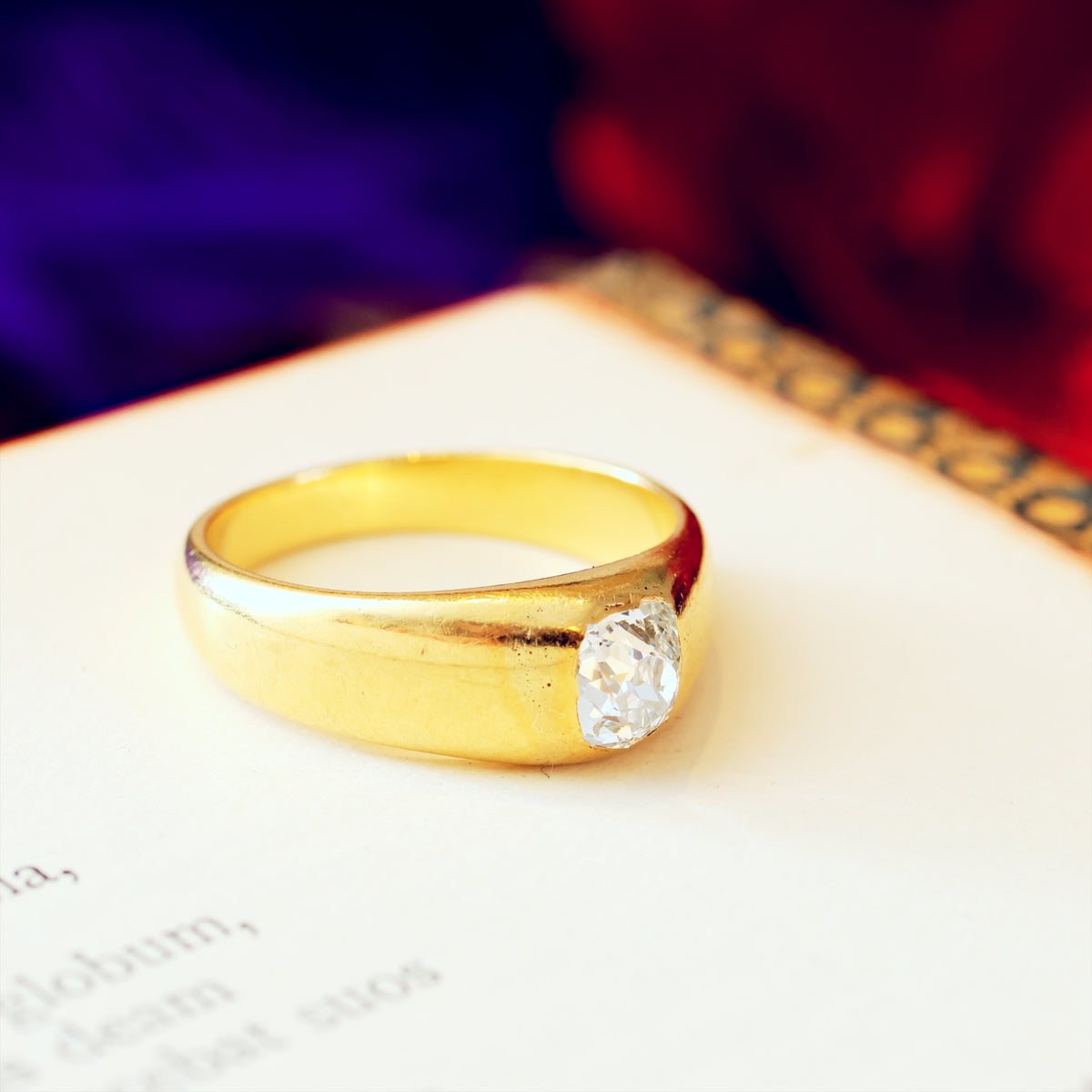 Historical Unisex Victorian Diamond Engagement Ring