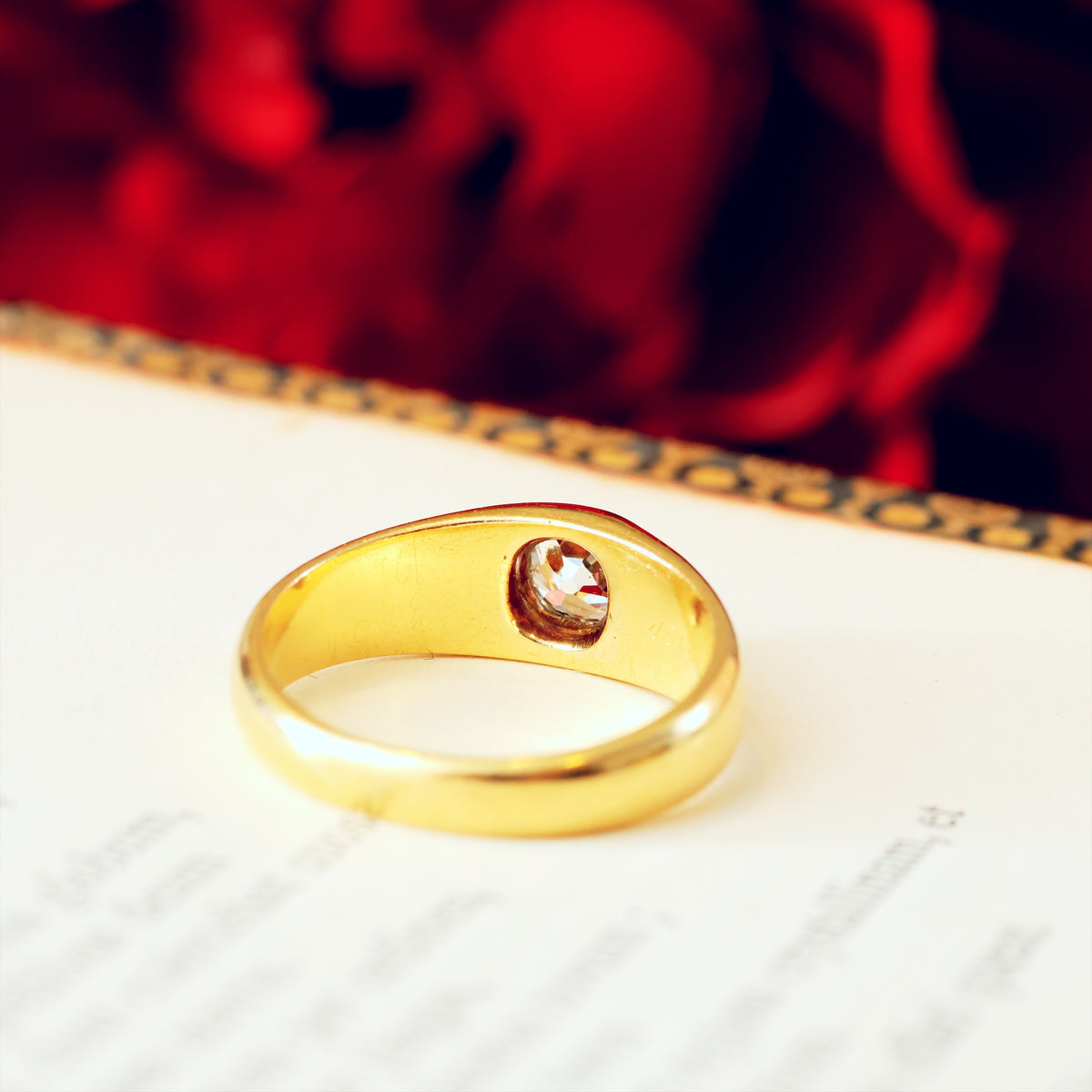 Historical Unisex Victorian Diamond Engagement Ring