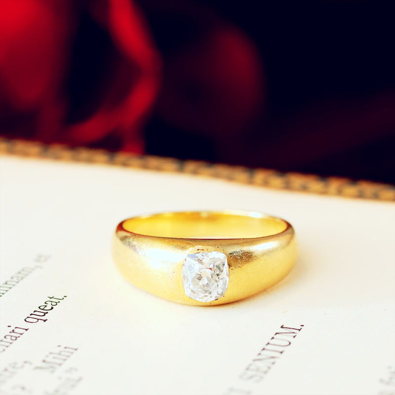 Historical Unisex Victorian Diamond Engagement Ring