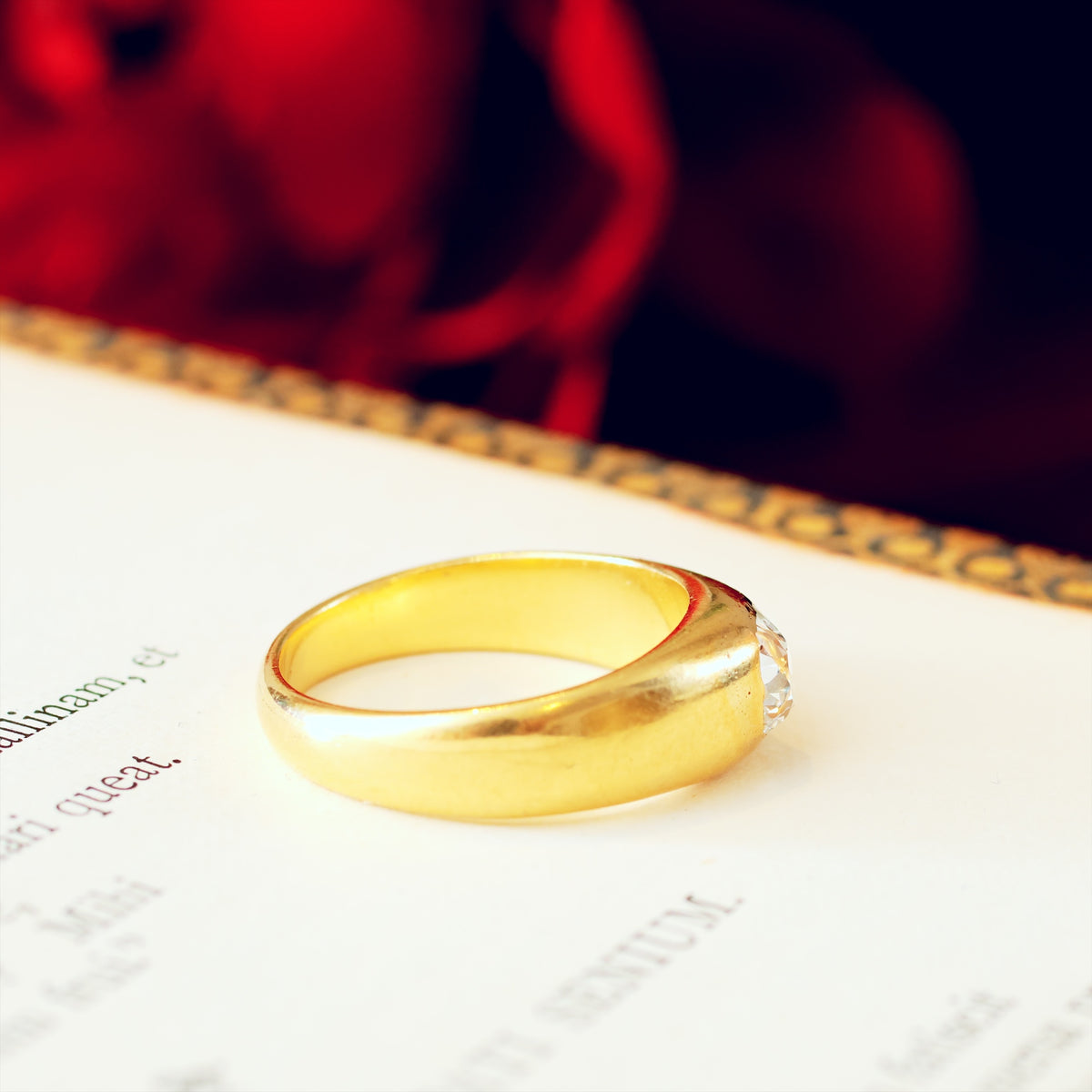Historical Unisex Victorian Diamond Engagement Ring