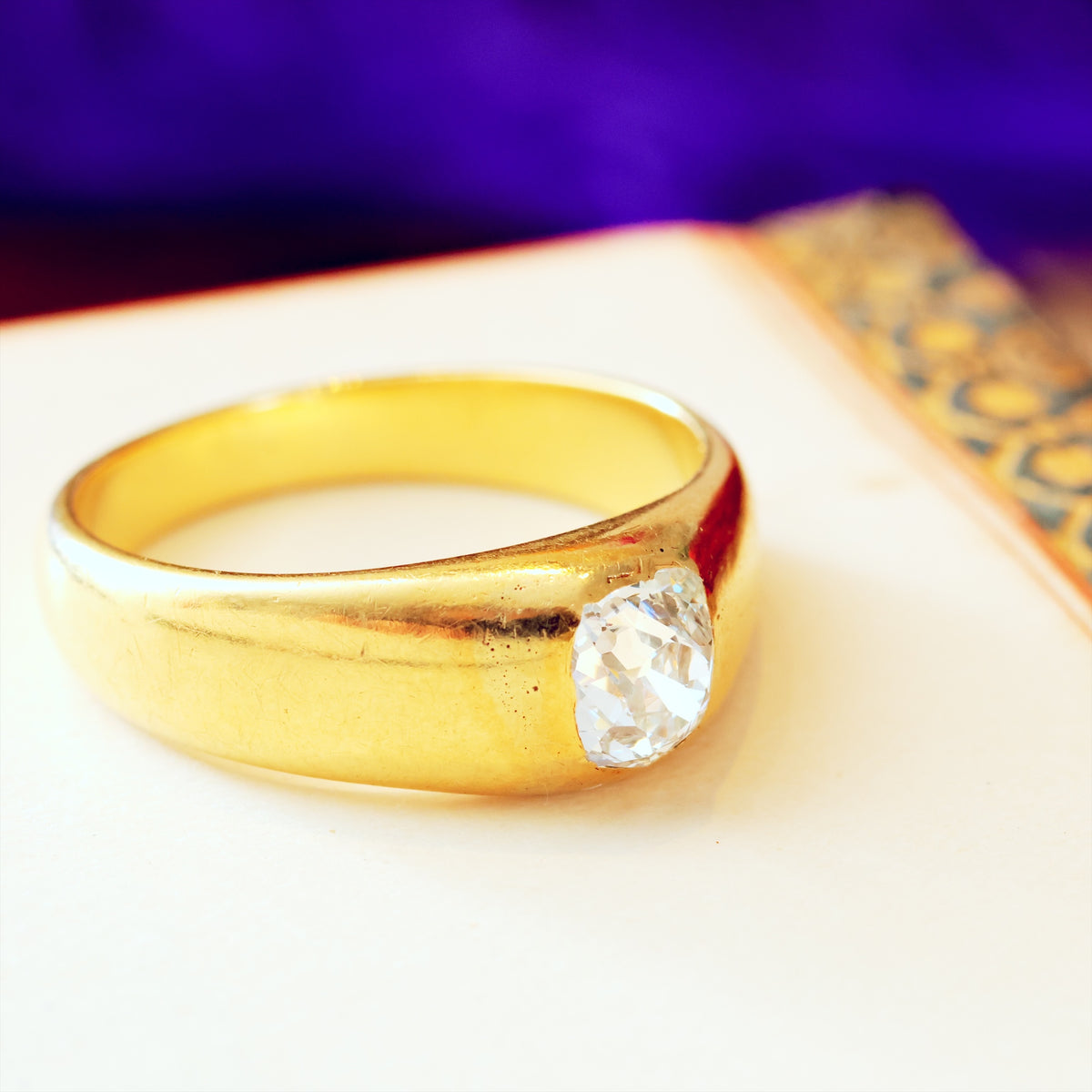Historical Unisex Victorian Diamond Engagement Ring