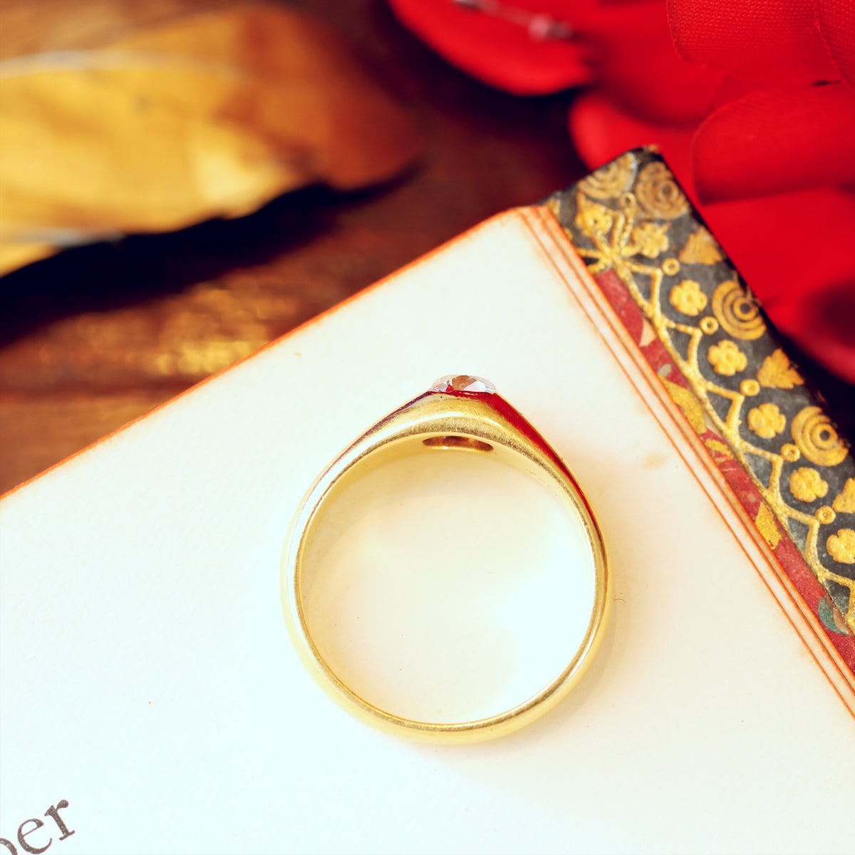 Historical Unisex Victorian Diamond Engagement Ring