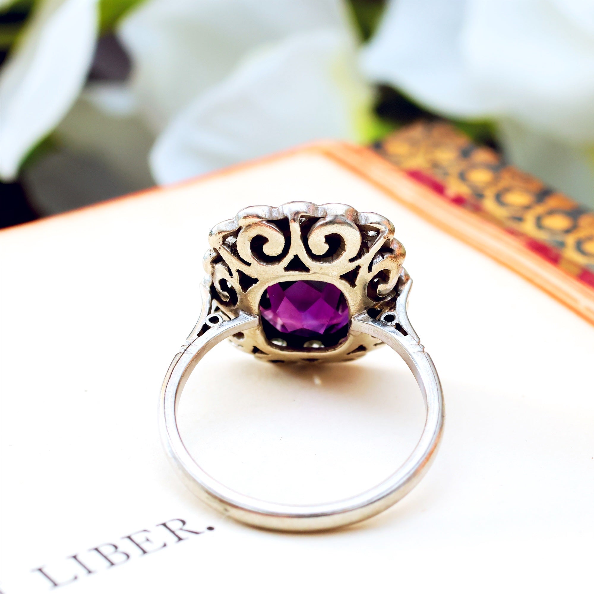 Antique amethyst ring hotsell