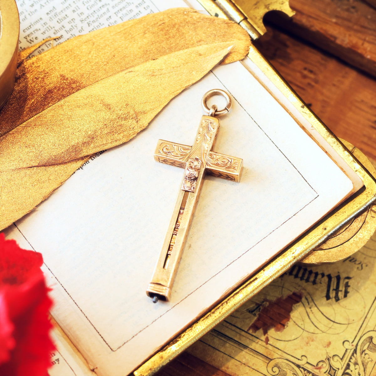Antique Victorian Gold Cross Pencil