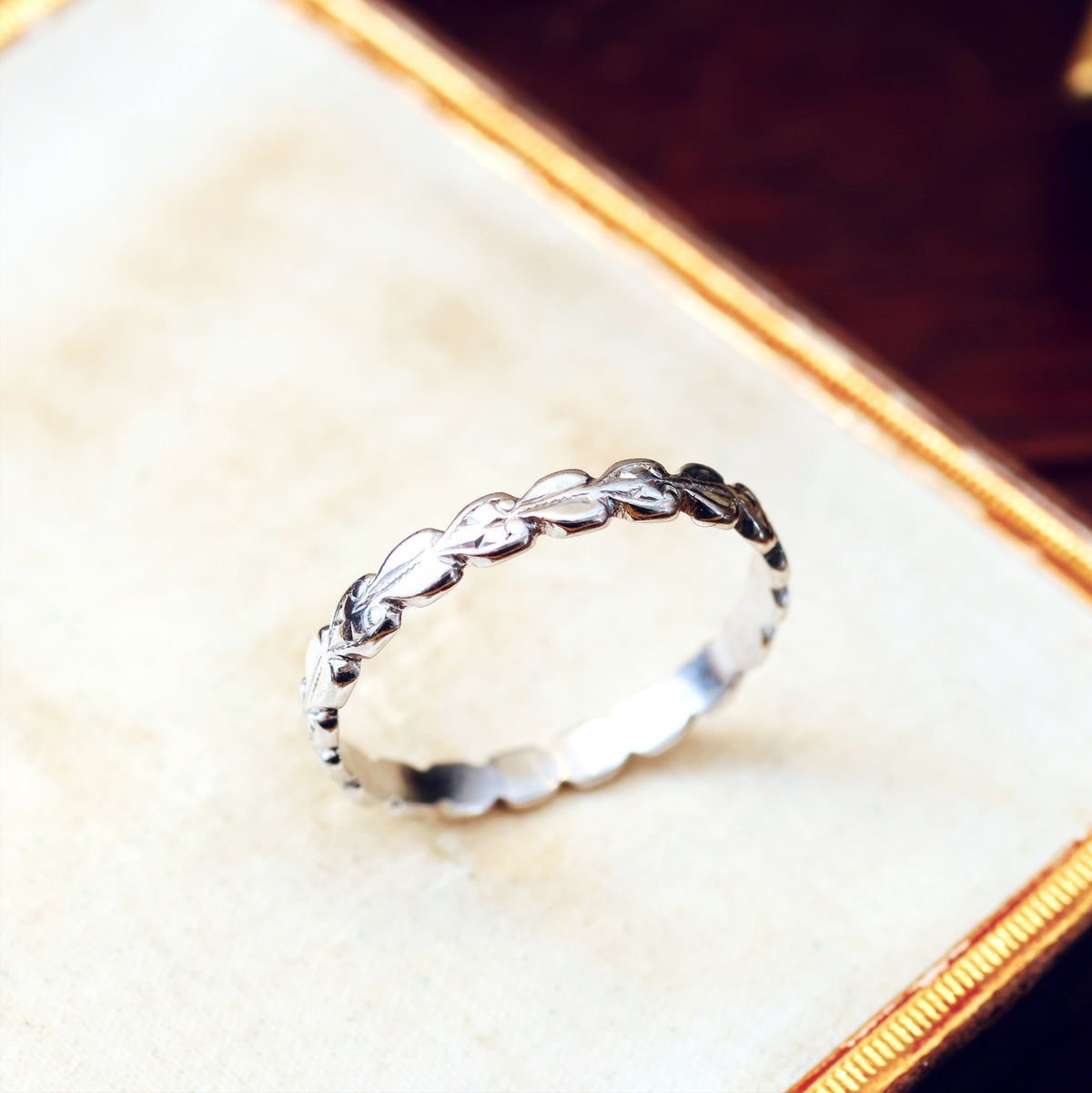 Vintage Hand Made Size 'O' or '7' Platinum Wedding Band