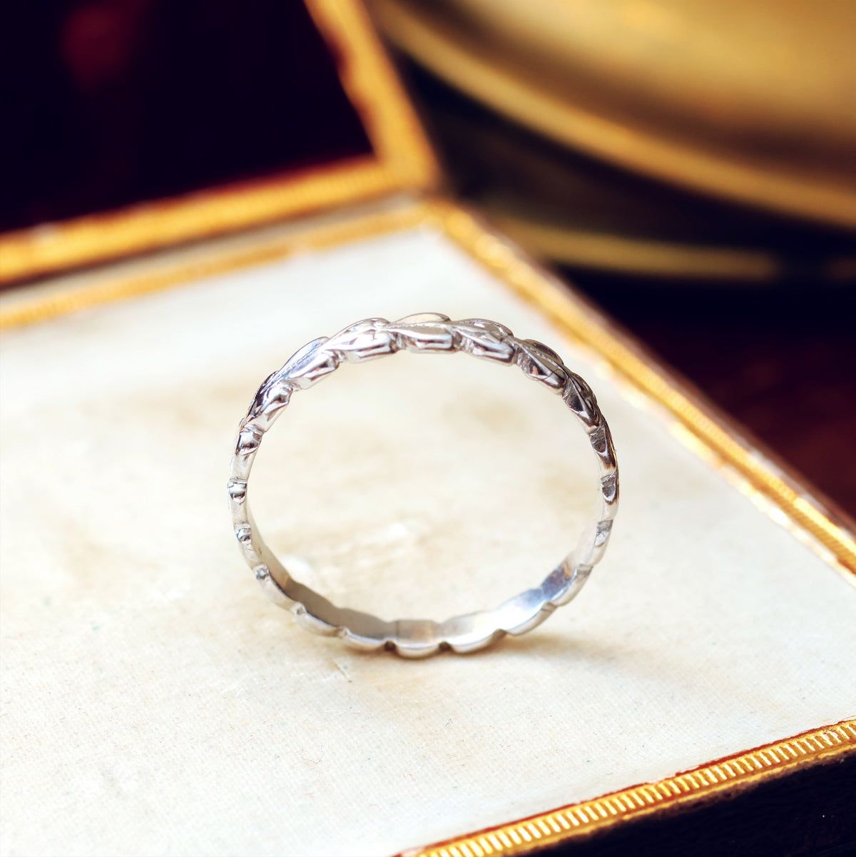 Vintage Hand Made Size 'O' or '7' Platinum Wedding Band