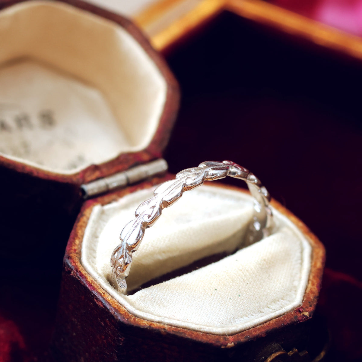 Vintage Hand Made Size 'O' or '7' Platinum Wedding Band