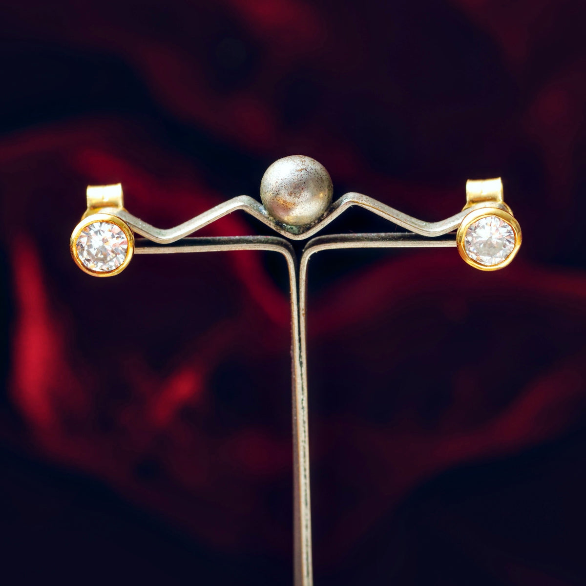 Dazzelous Vintage Date 1994 Diamond Stud Earrings