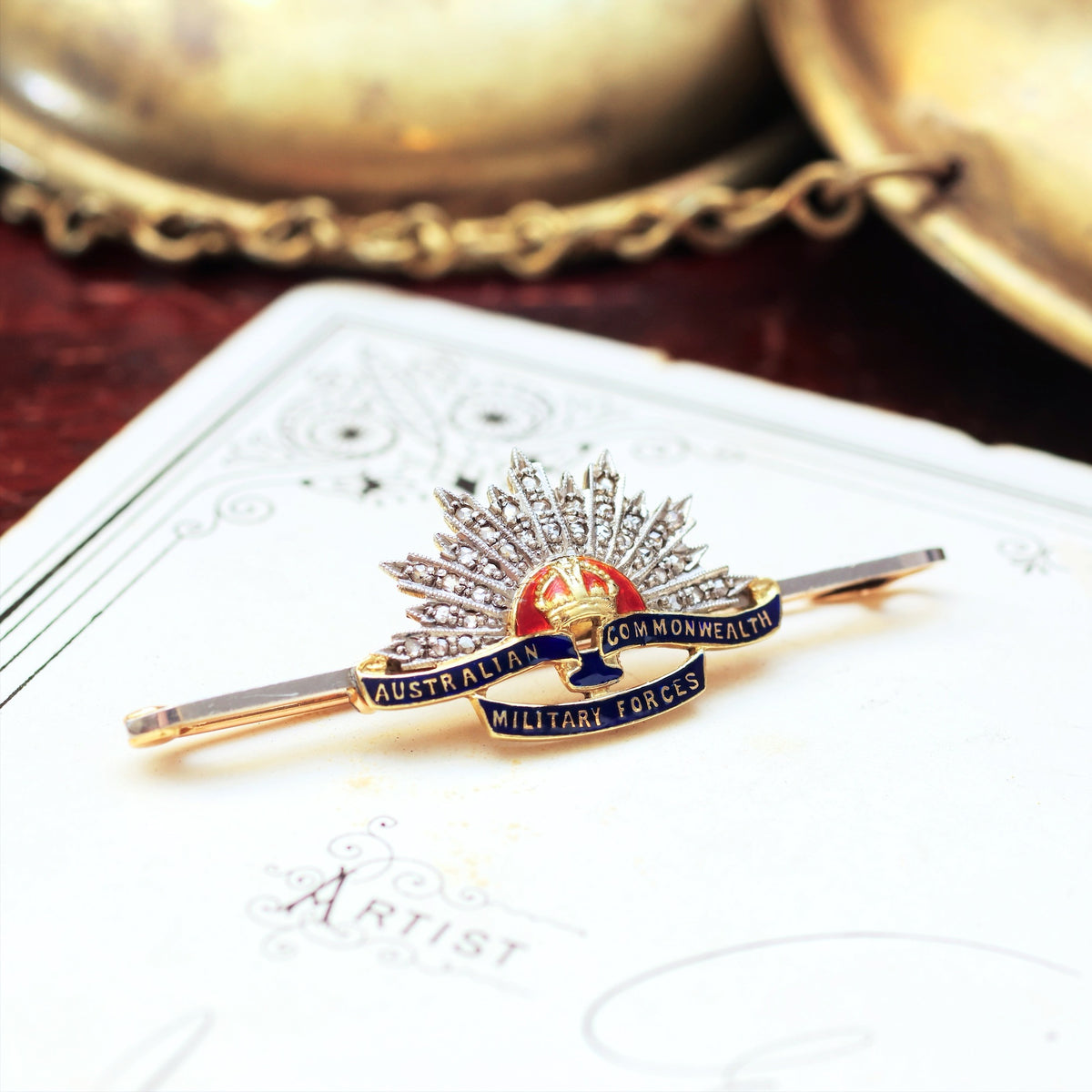 Australian Commonwealth Military Forces Pin – Fetheray