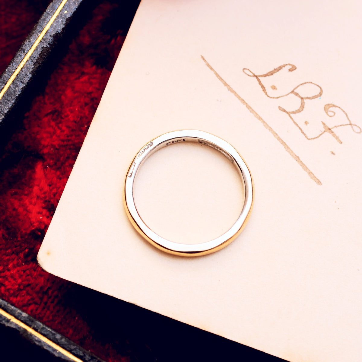 Vintage Date 1948 Size 'K' Rose Gold Wedding Band
