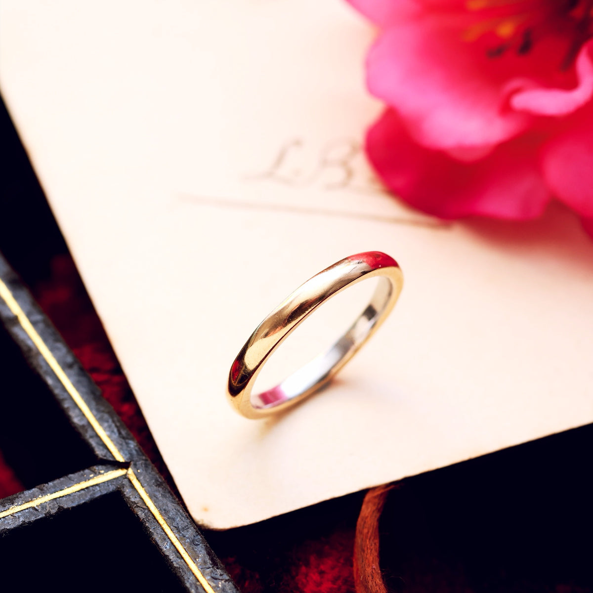 Vintage Date 1948 Size 'K' Rose Gold Wedding Band