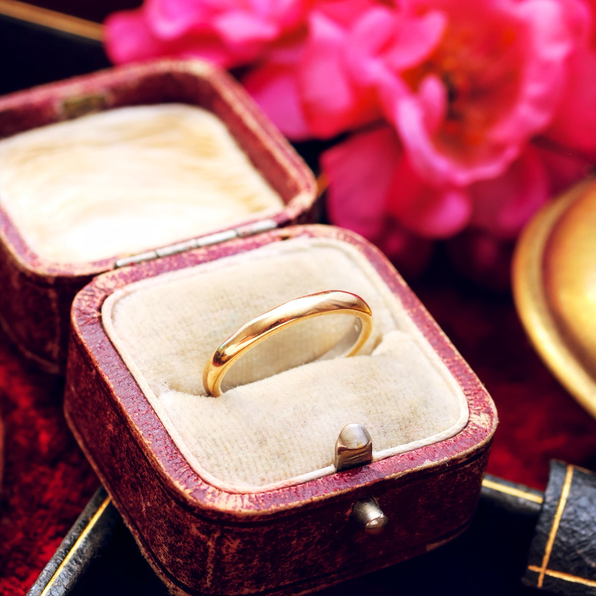 Vintage Date 1948 Size 'K' Rose Gold Wedding Band