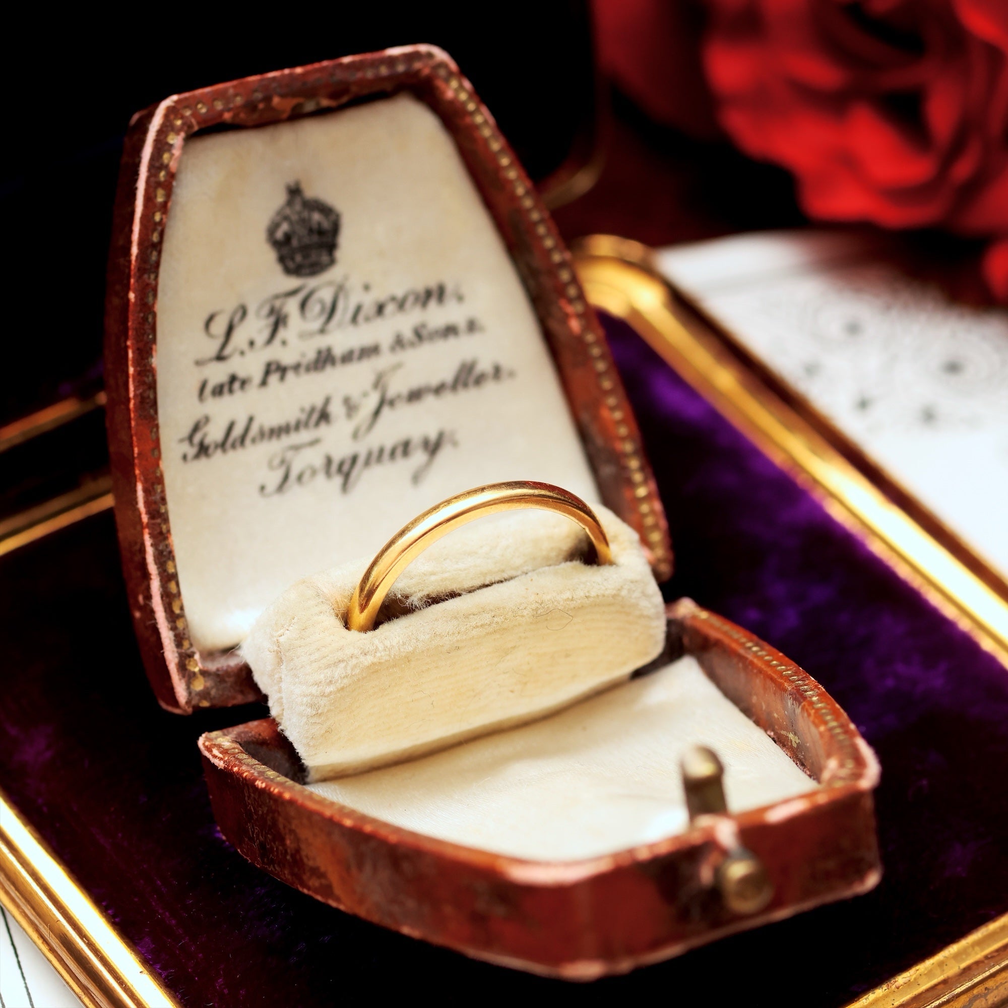 Vintage Date 1953 22ct Gold Wedding Ring – Fetheray