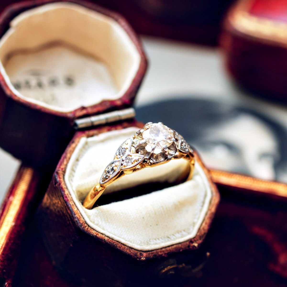 Darling One! SuperSparkly Vintage Diamond Engagement Ring