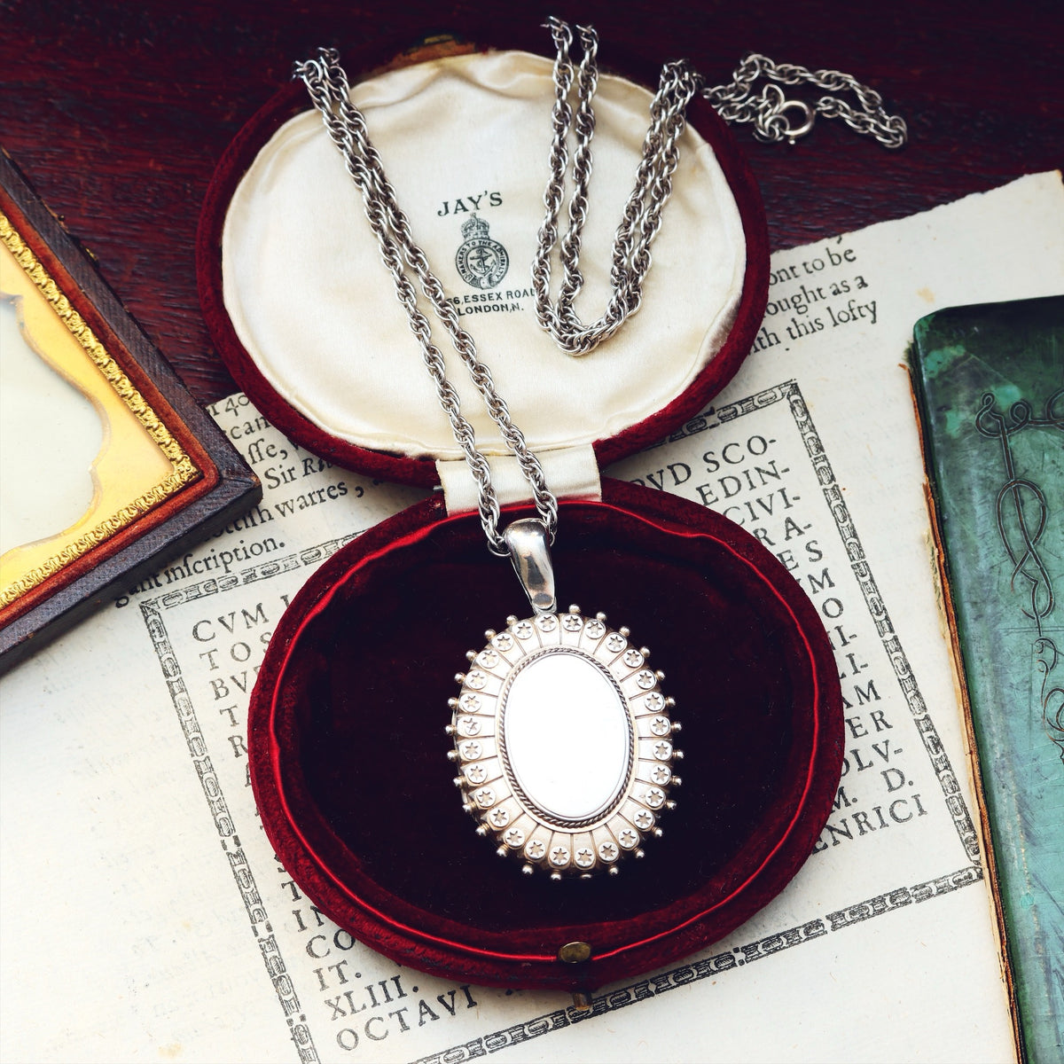 Antique Circa 1880's Silver Locket