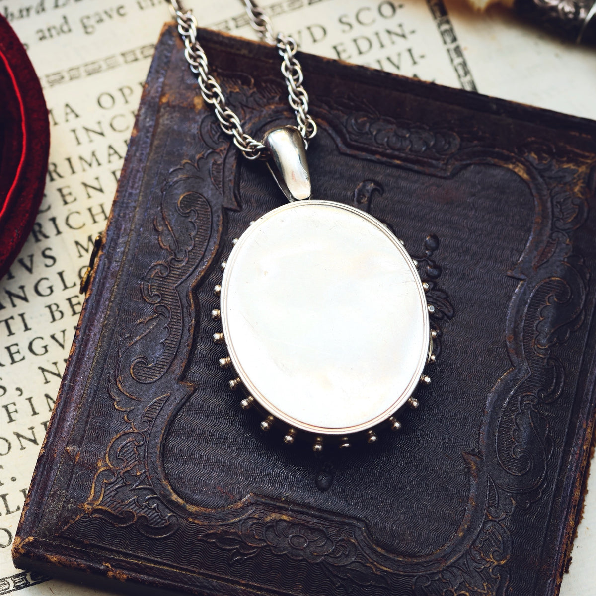 Antique Circa 1880's Silver Locket