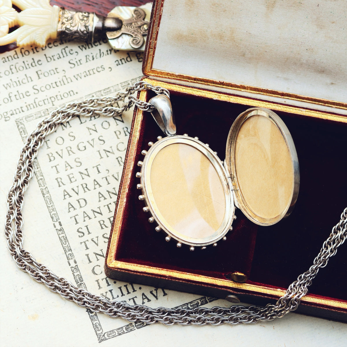 Antique Circa 1880's Silver Locket