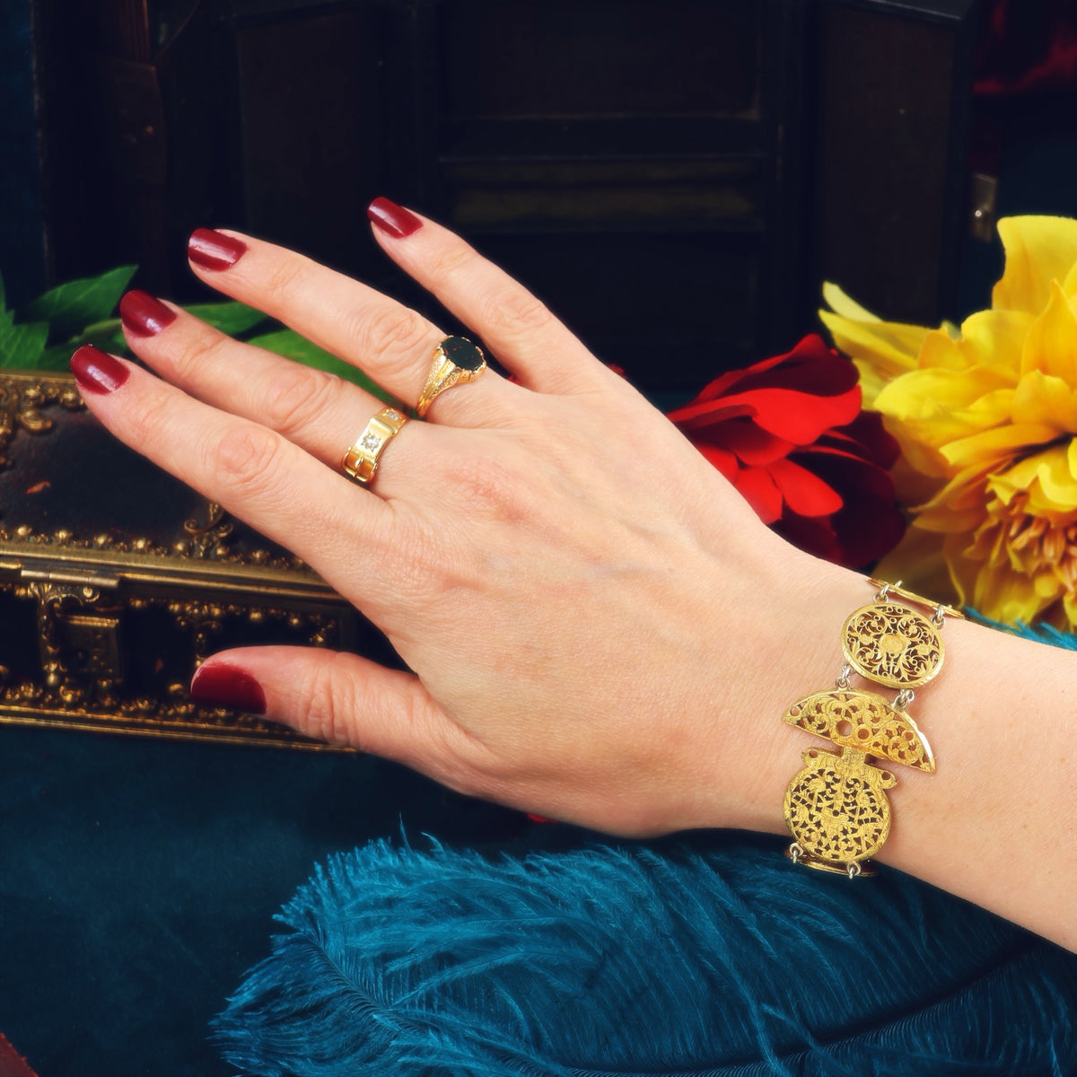 Quirky Georgian Watch Cock Bracelet