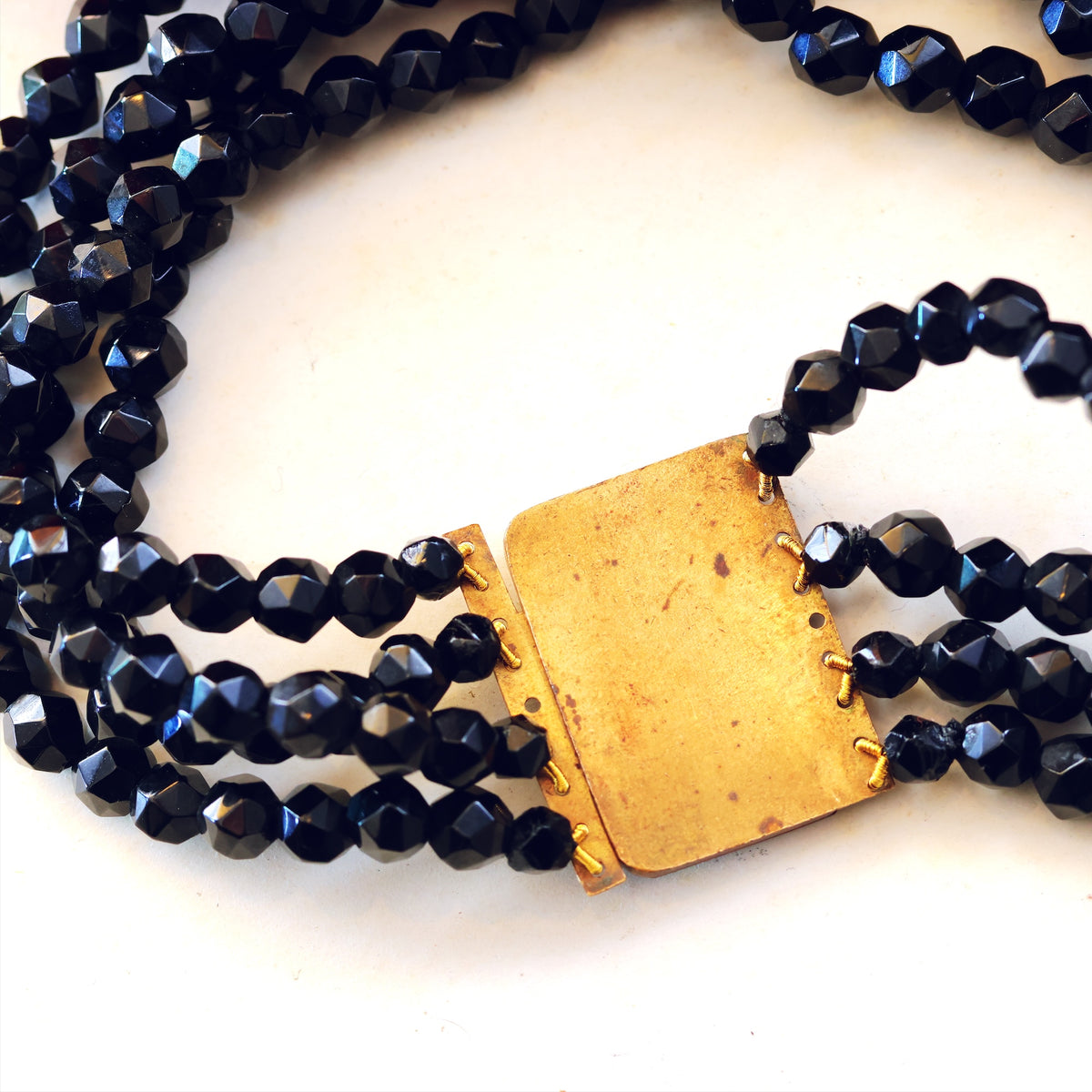 Georgian Gothic! Scarce Whitby Jet Choker Necklace