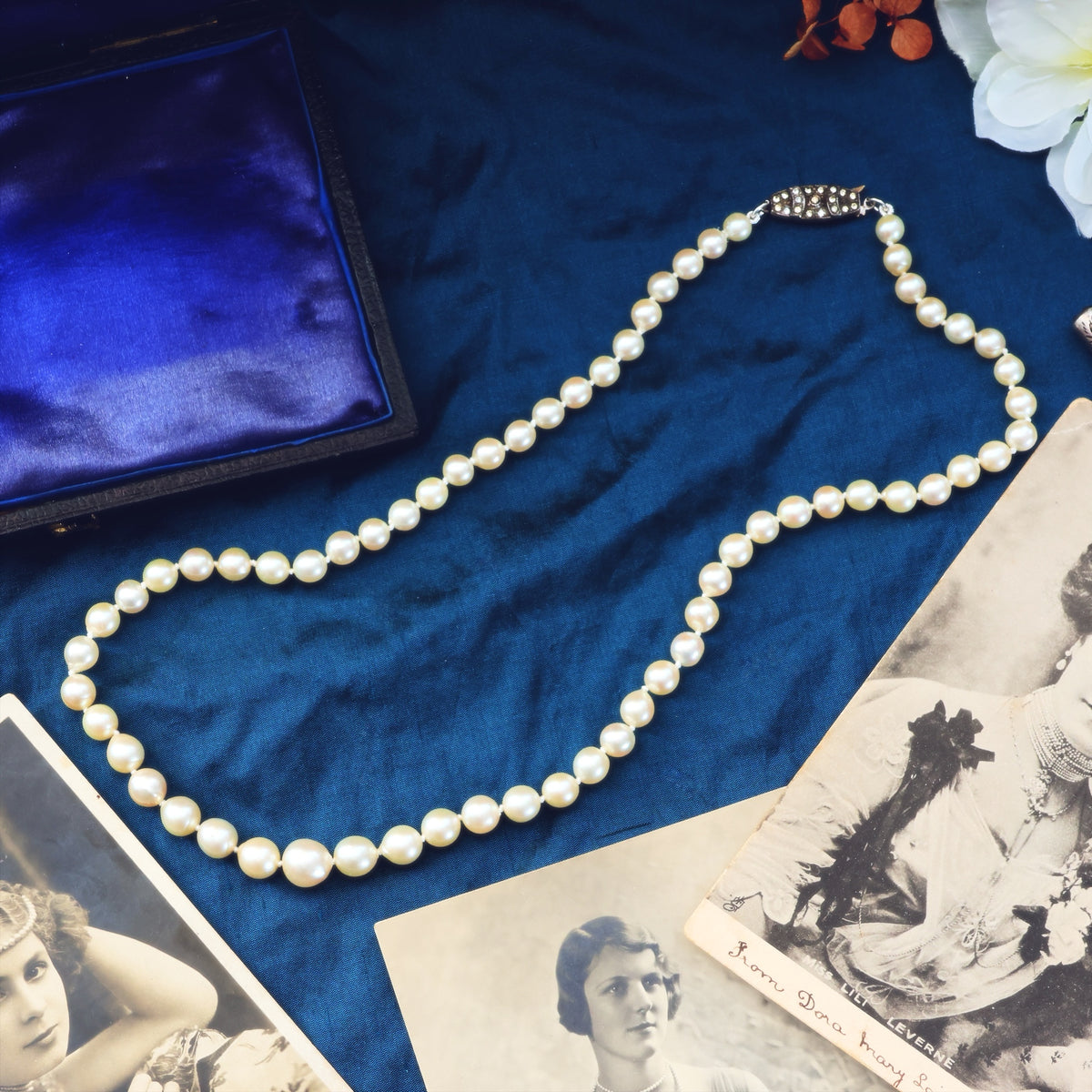 Sublime Vintage Cultured Saltwater Pearl Necklace