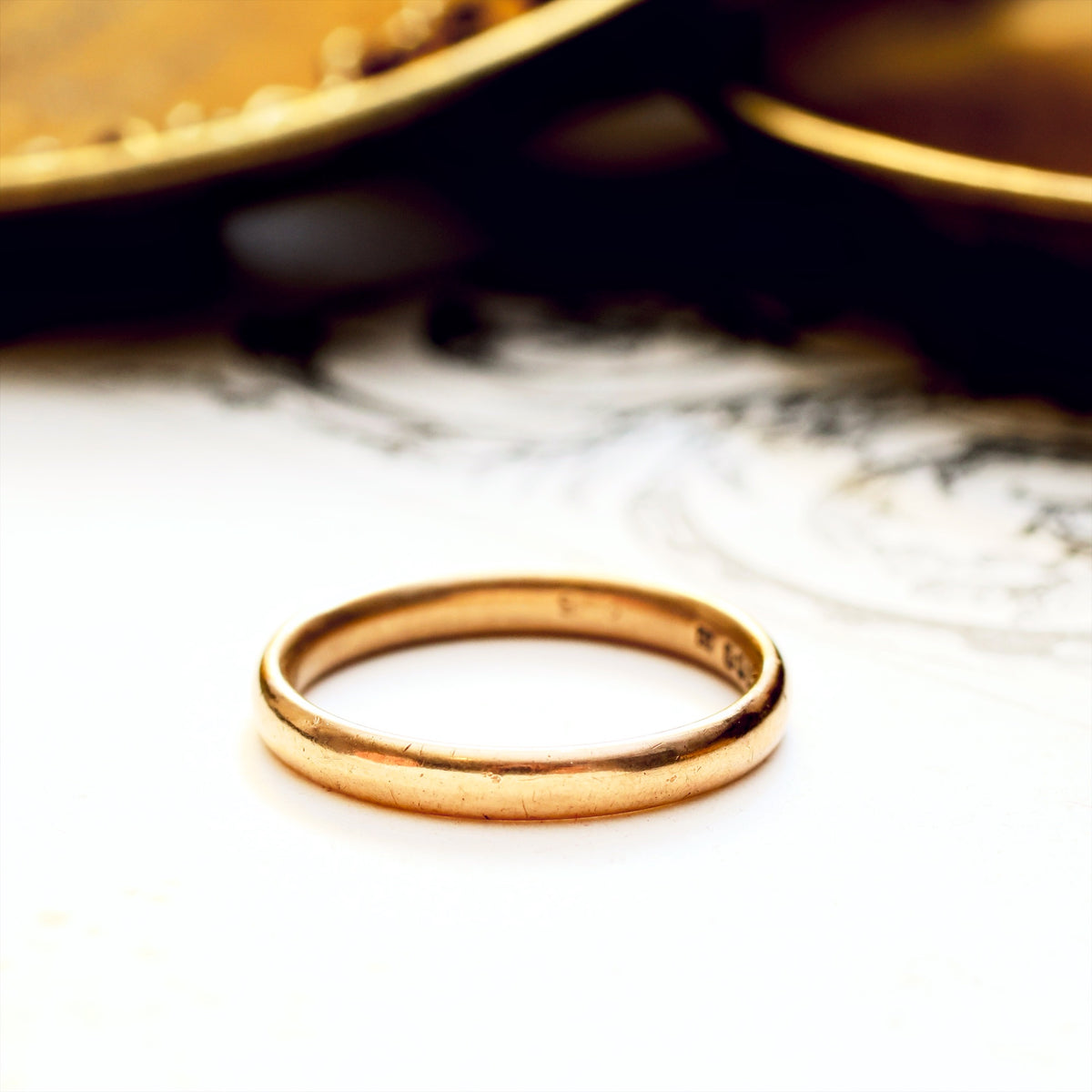 Vintage Date 1941 'Utility' 9ct Gold Wedding Ring